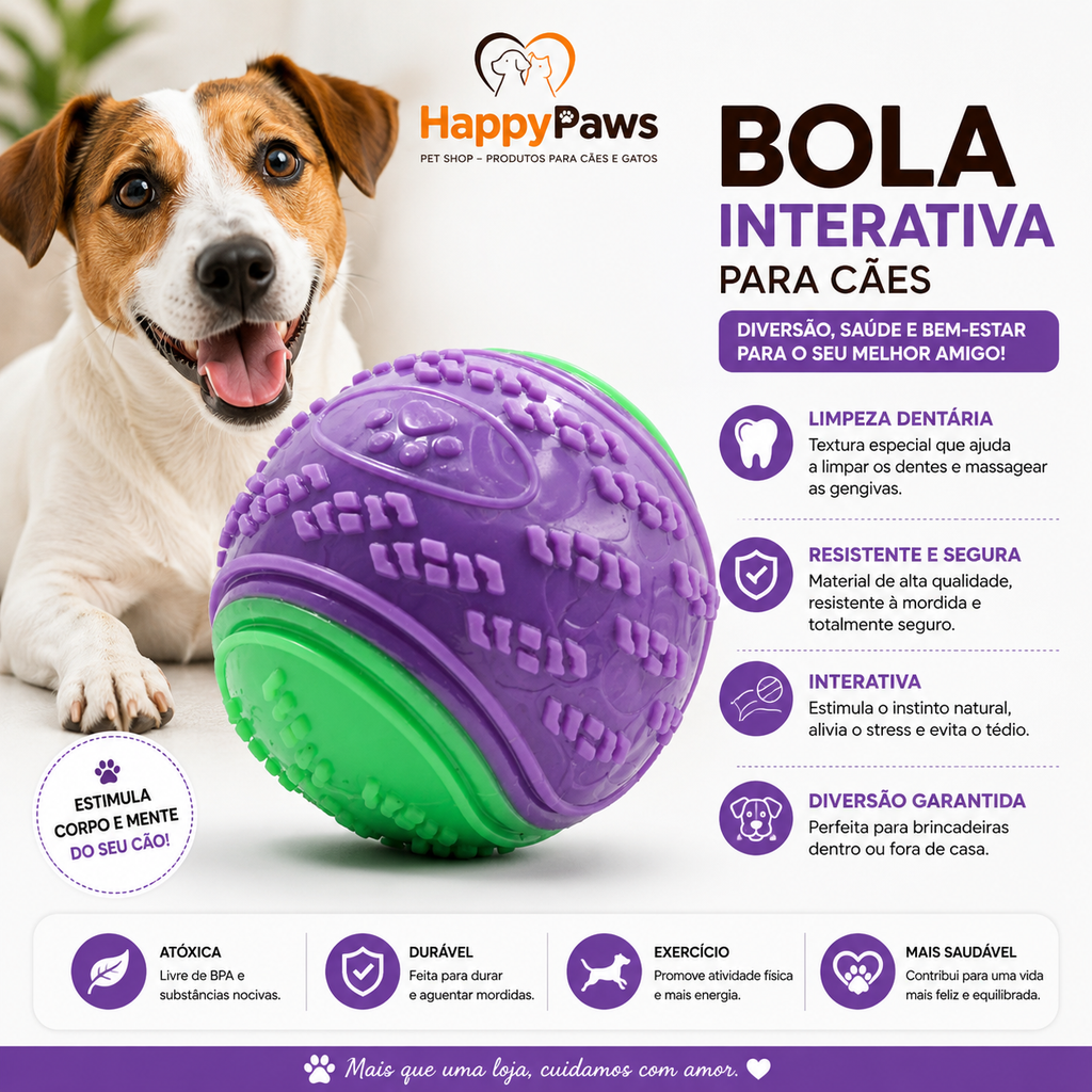 Bola Interativa para Cães