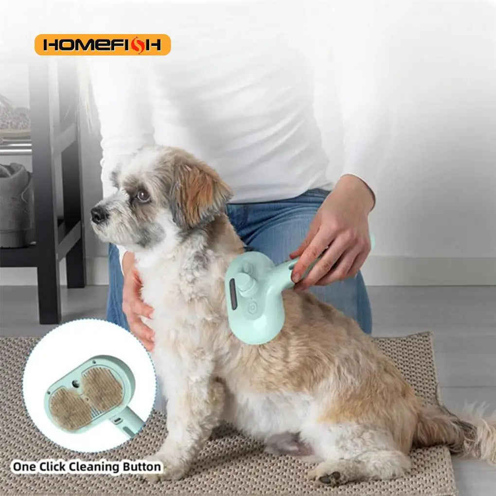 Escova a Vapor 3 em 1 para Cães e Gatos | HappyPaws