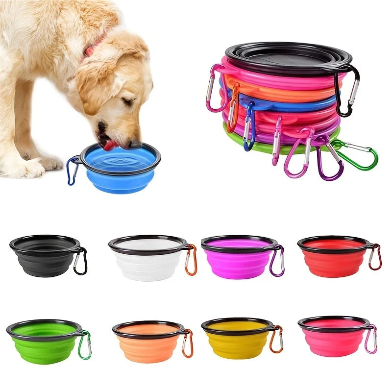 Taça Dobrável Portátil para Cães e Gatos | Silicone | HappyPaws
